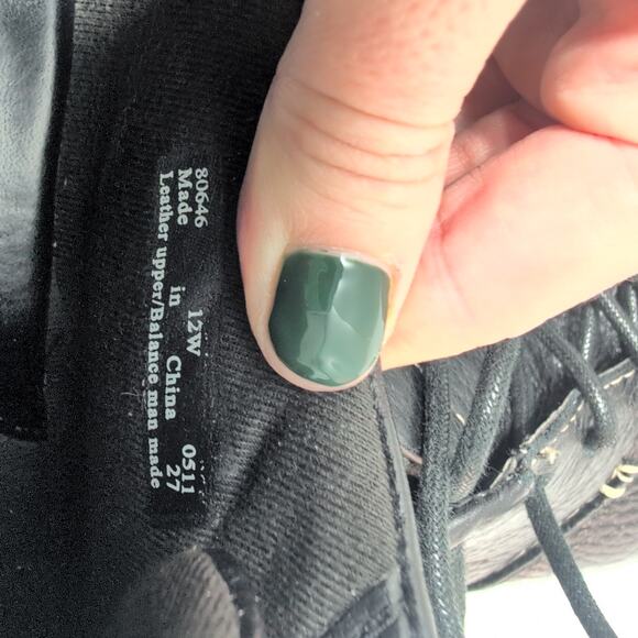 Clarks Leather Bendables Black Lace Up Shoes Women’s Size 12W Oxford Sneaker - Picture 8 of 8